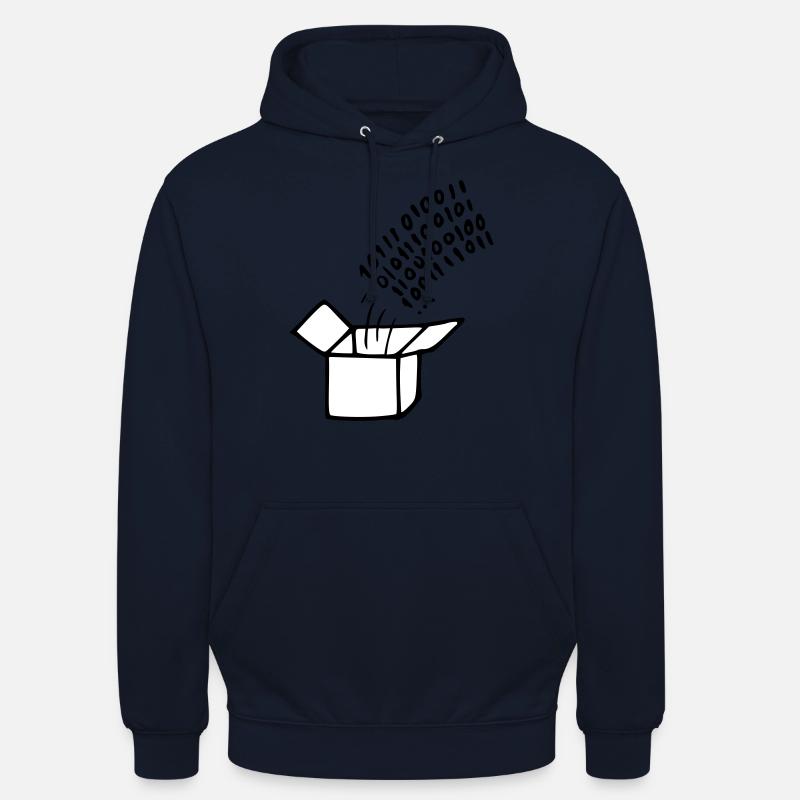 OpenSource Code - Sweat-shirt à capuche unisexe - marine