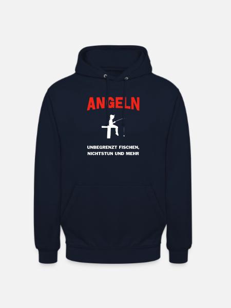Angeln - Unisex Hoodie - Navy