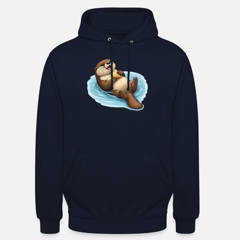 Castor décontracté avec coquille - Sweat-shirt à capuche unisexe - marine