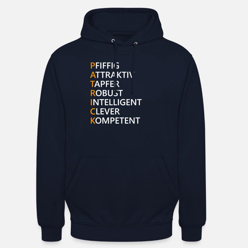 Patrick Name Geschenk - Unisex Hoodie - Navy