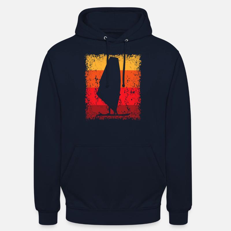 Windsurf Windsurfen Windsurfer Windsurfing - Unisex Hoodie - Navy