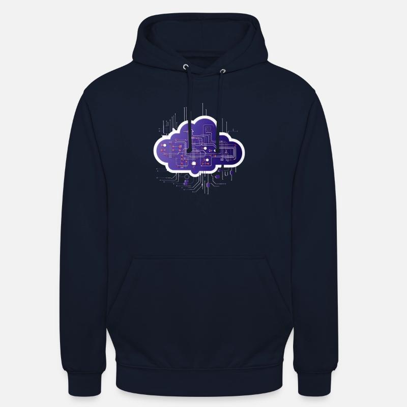 Cloud Computing Computer Electronics Circuit Sweat-shirt à capuche unisexe