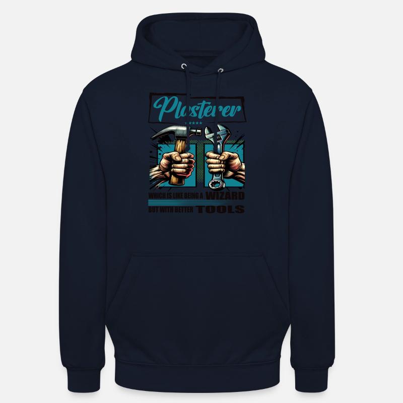 Plasterer Beruf Spruch Arbeiter - Unisex Hoodie - Navy