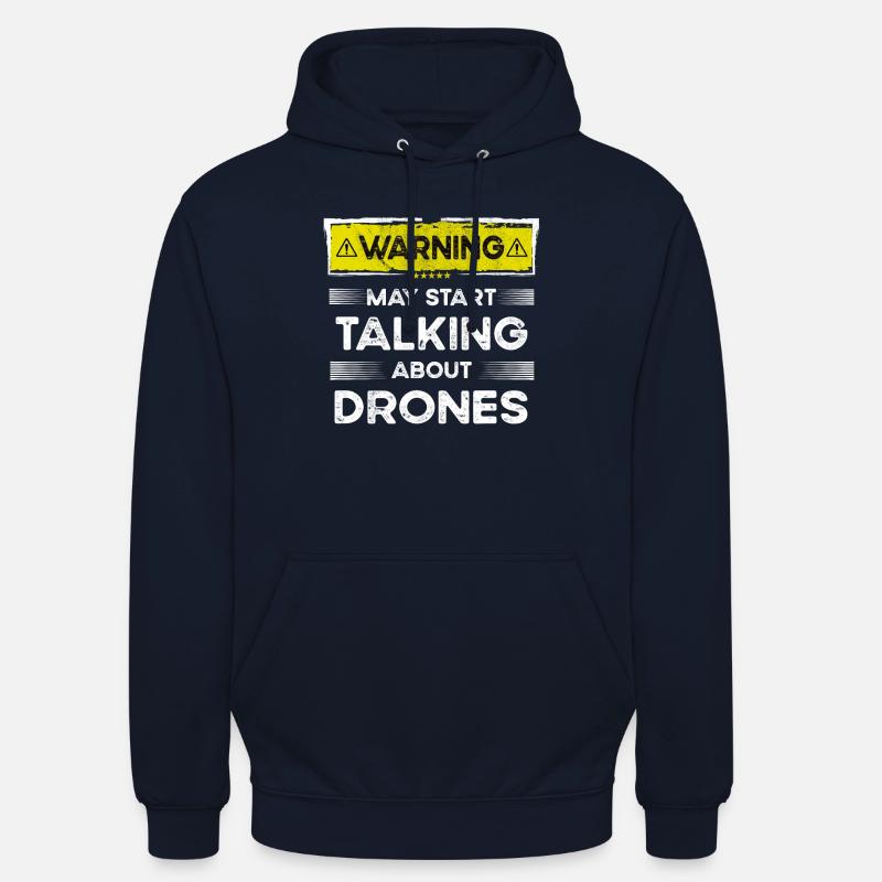 Talking about Drones funny - Unisex Hoodie - Navy