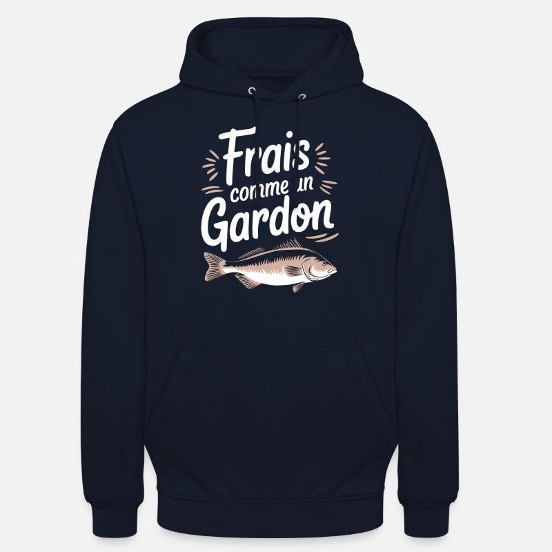 Frais comme un gardon - Sweat-shirt à capuche unisexe - marine