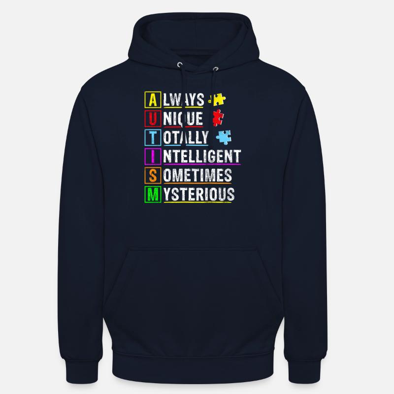 Immer einzigartiger Autismus - Unisex Hoodie - Navy