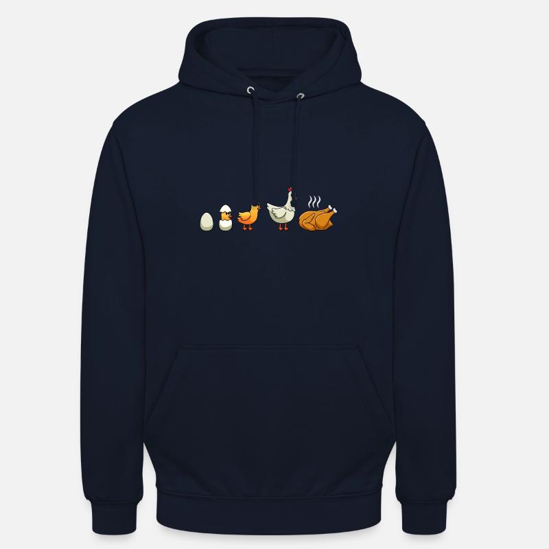 Hühner Evolution Huhn Hühnerhalter Hühner - Unisex Hoodie - Navy