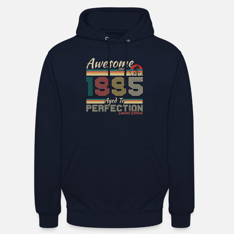 1995 Vintage Retro fødselsdagsgave - Hættetrøje unisex - marineblå