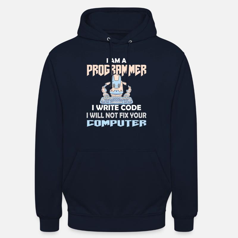 PROGRAMMER CODER HACKER - Unisex Hoodie - navy