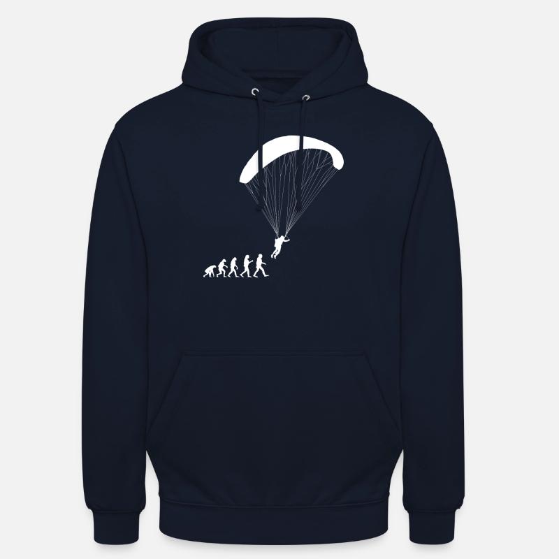 Parapente Evolution Parapente Pilot Parapente - Sweat-shirt à capuche unisexe - marine