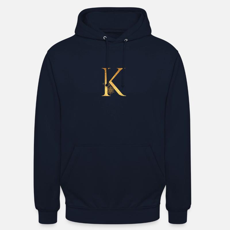 Anfangsbuchstabe K - Unisex Hoodie - Navy