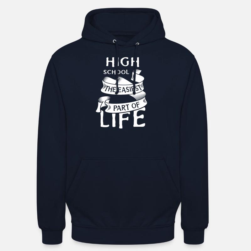 devise d'études secondaires - Sweat-shirt à capuche unisexe - marine
