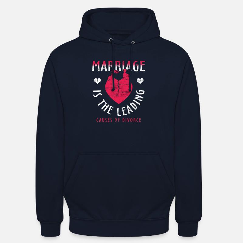 Demande de mariage - Sweat-shirt à capuche unisexe - marine