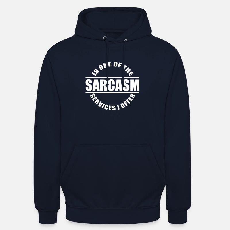 Sarcasm / sarcasm - Unisex Hoodie - navy