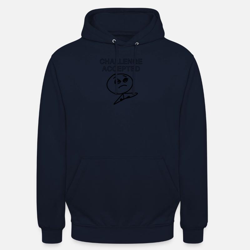 Meme challenge accepté - Sweat-shirt à capuche unisexe - marine