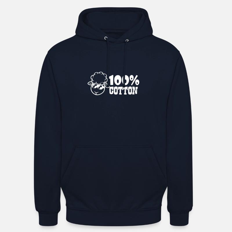 100% bomull - Luvtröja unisex - marinblå