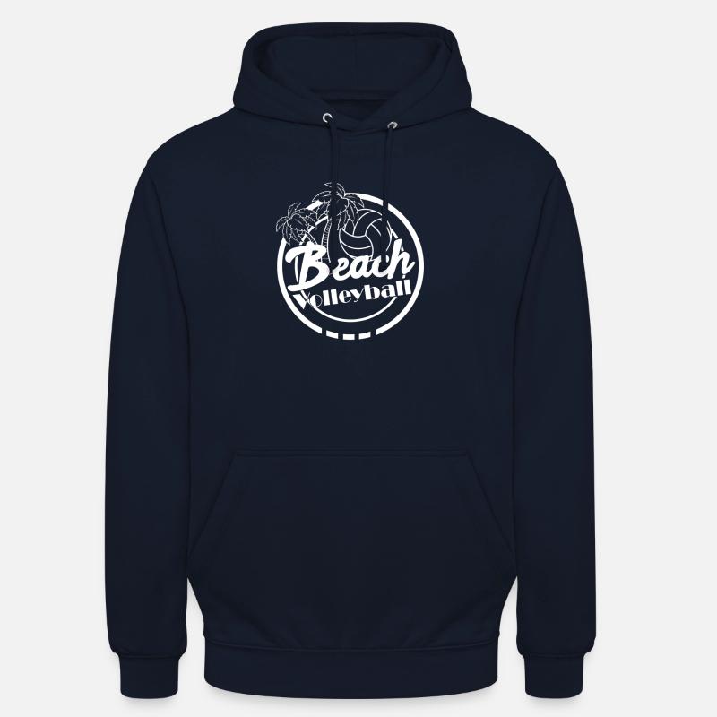 Beach volley plage plage - Sweat-shirt à capuche unisexe - marine