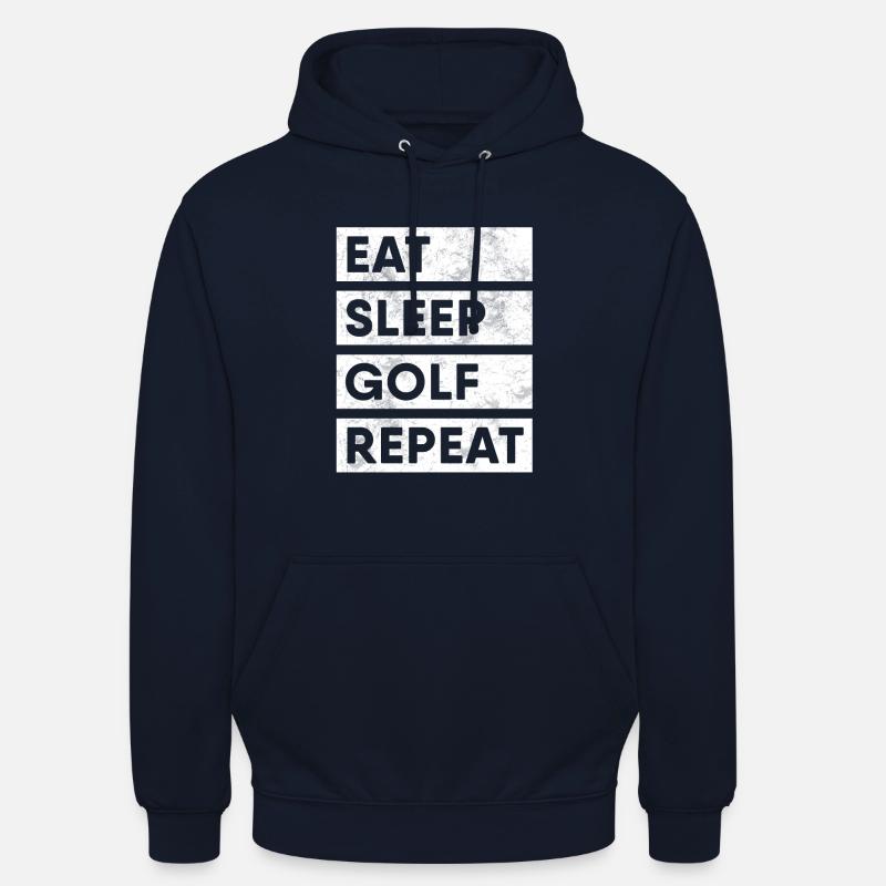 Manger du golf répéter - Sweat-shirt à capuche unisexe - marine