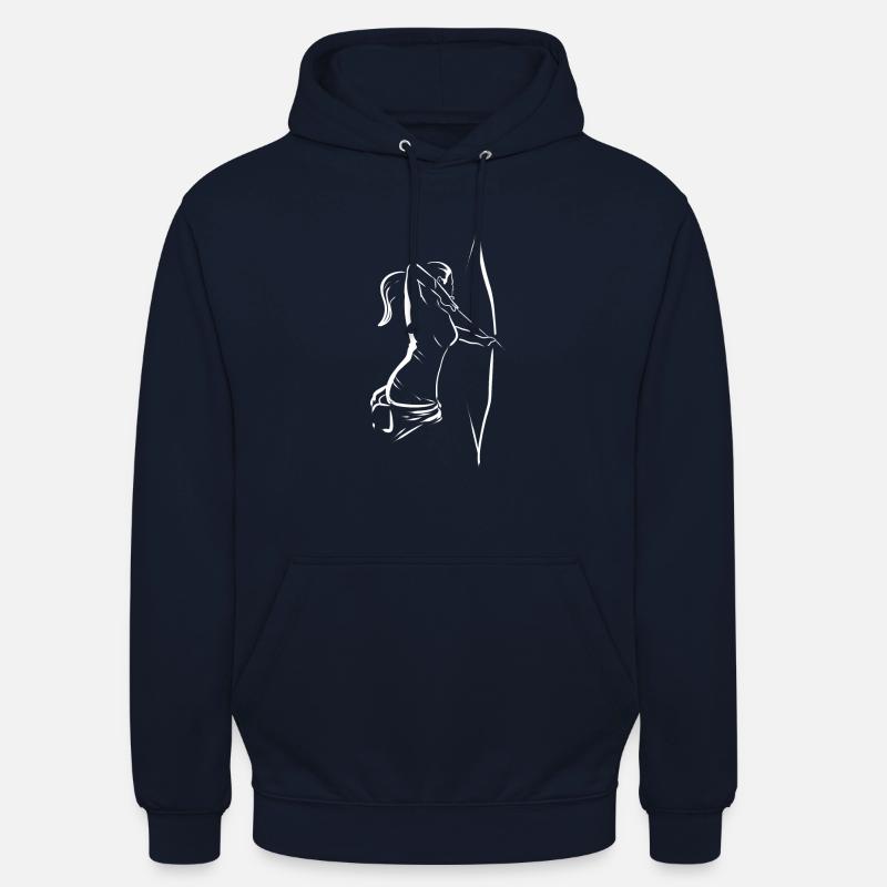 320 dames arc Silhoute - Sweat-shirt à capuche unisexe - marine