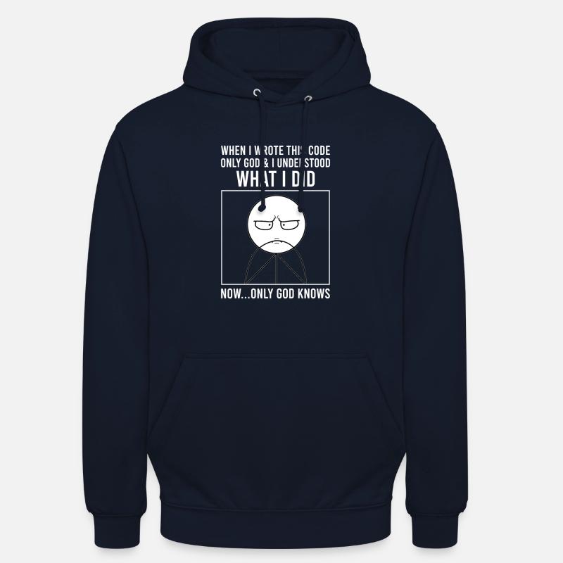 Programmierer Informatiker Softwareentwickler Meme - Unisex Hoodie - Navy
