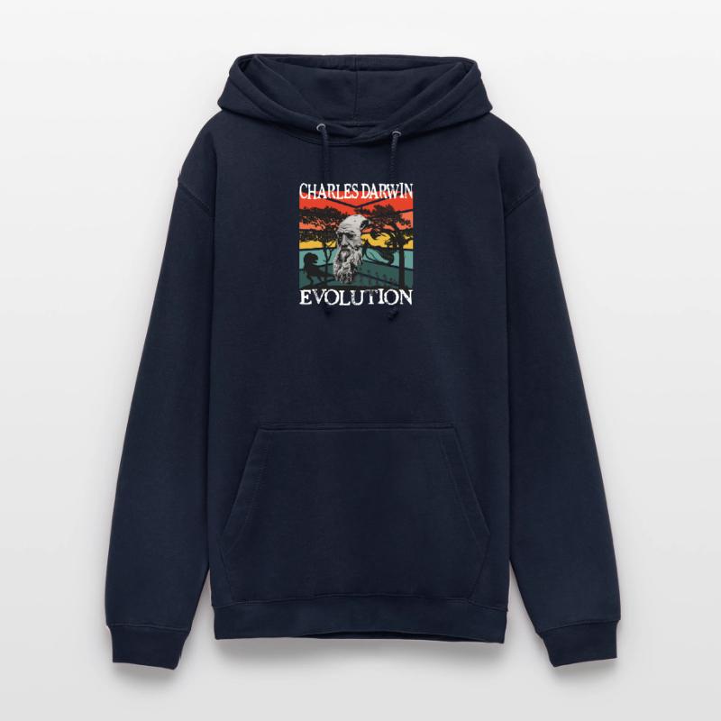Charles Darwin Evolution textile gift idea Unisex Hoodie