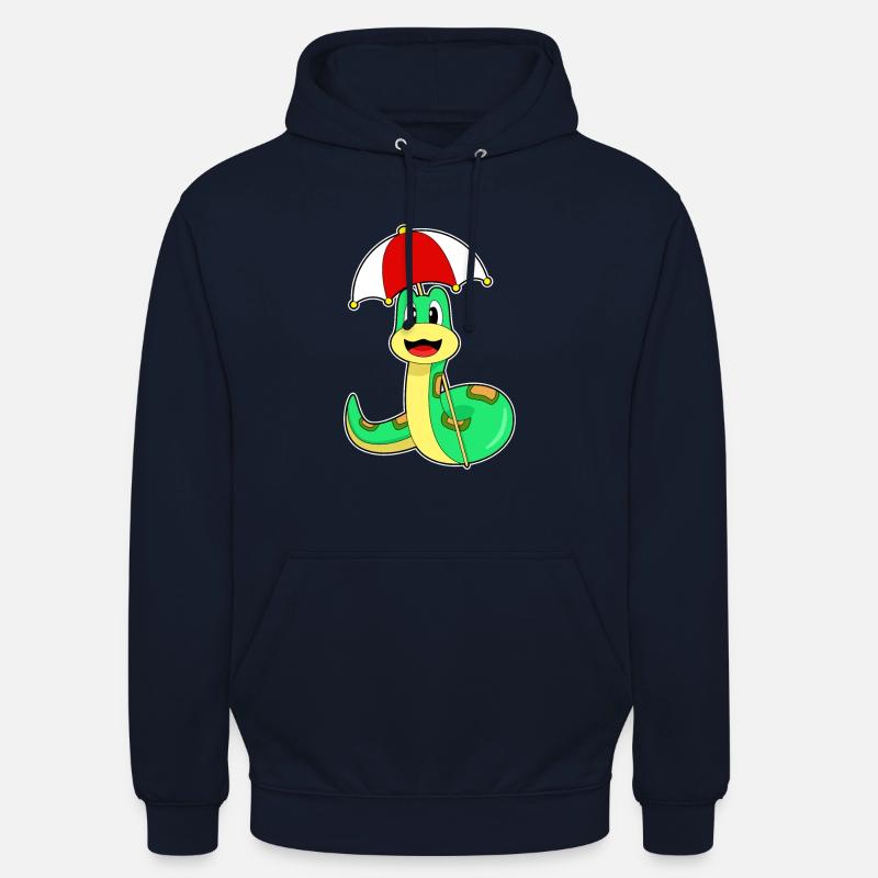 Parapluie serpent - Sweat-shirt à capuche unisexe - marine