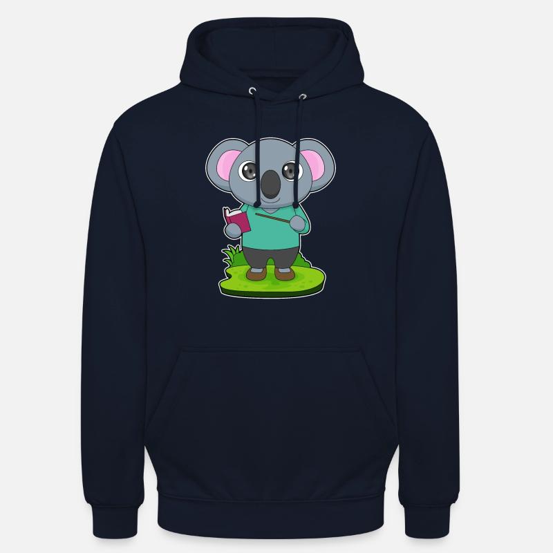 Koala Teacher Pointer - Sweat-shirt à capuche unisexe - marine