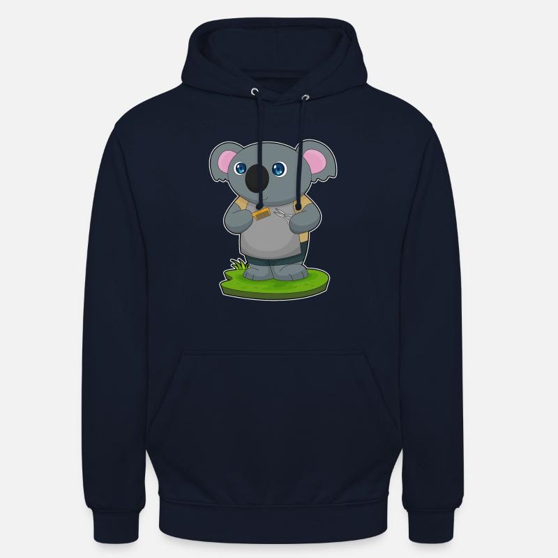 Koala Coiffeur Ciseaux Peigne - Sweat-shirt à capuche unisexe - marine