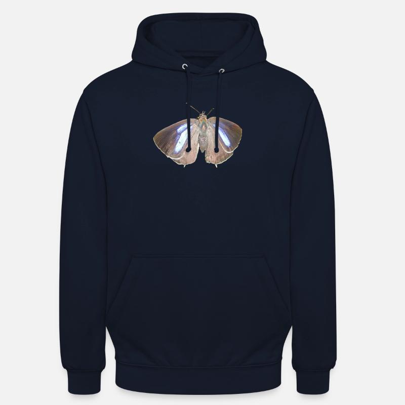 Blauer Eichen-Zipfelfalter - Unisex Hoodie - Navy