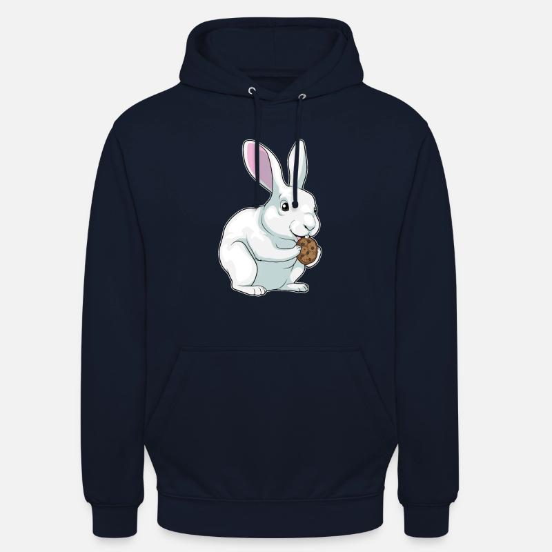 Biscuit lapin - Sweat-shirt à capuche unisexe - marine