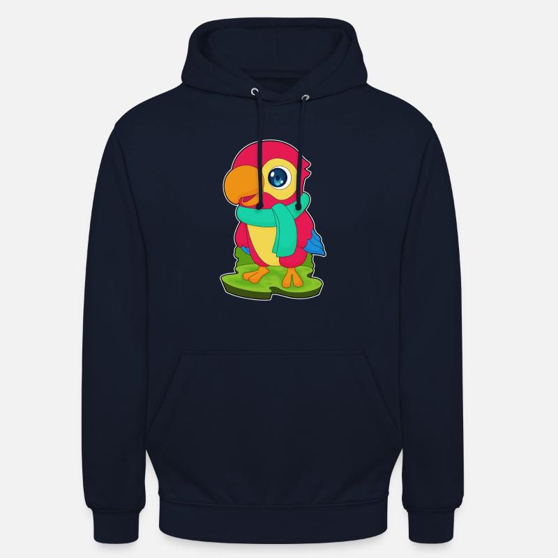 Écharpe d’hiver Parrot - Sweat-shirt à capuche unisexe - marine