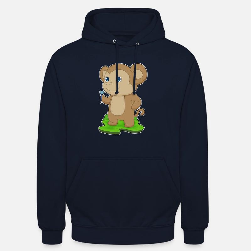 Fléchette de singe - Sweat-shirt à capuche unisexe - marine