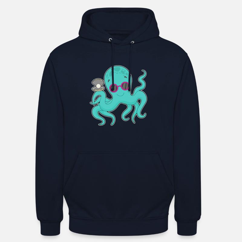 Perle de pieuvre - Sweat-shirt à capuche unisexe - marine
