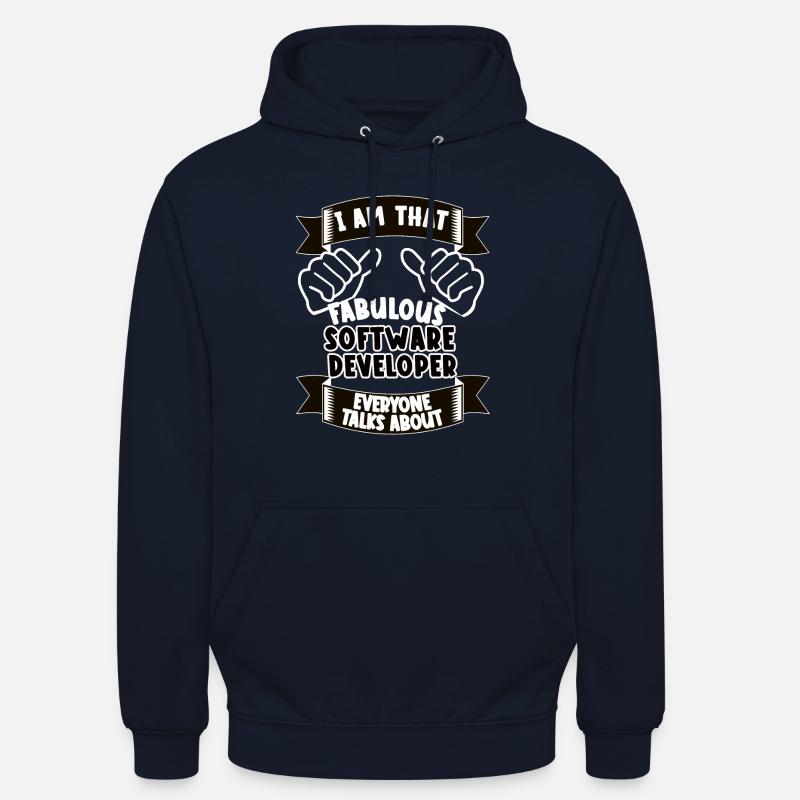 Software Developer Funny Saying Gift - Unisex Hoodie - navy