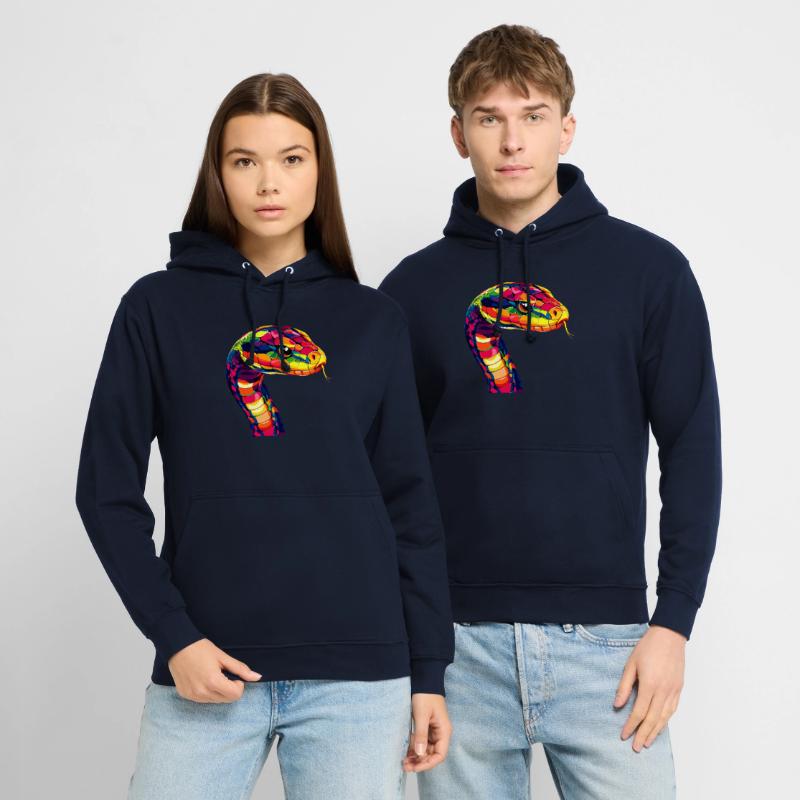 Snake Python Cobra Mamba Rattlesnake Snake Unisex Hoodie