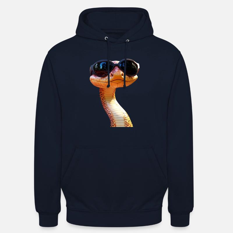 Schlange Python Kobra Mamba Klapperschlange Snake - Unisex Hoodie - Navy