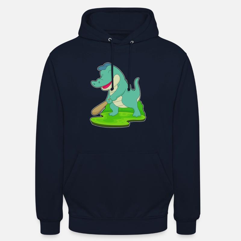 Bâton de baseball Crocodile - Sweat-shirt à capuche unisexe - marine