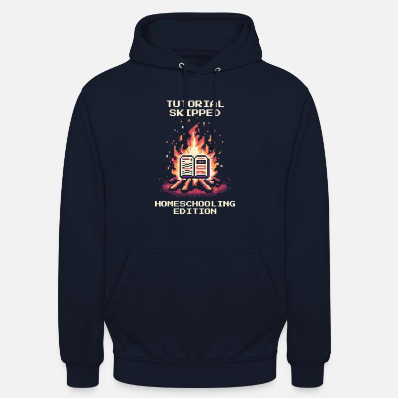 Tutorial übersprungen | Homeschooling Humor - Unisex Hoodie - Navy