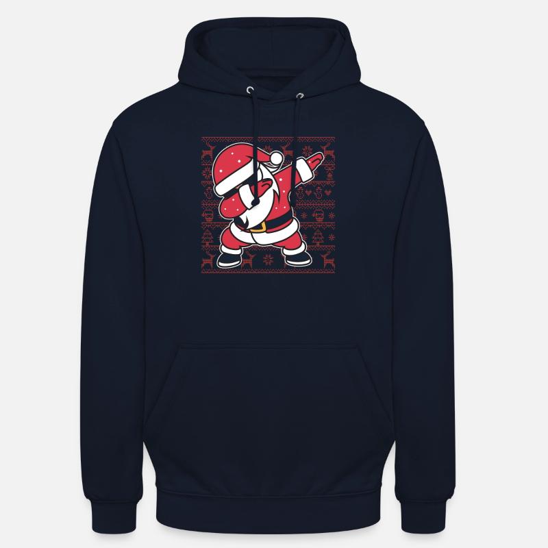 Weihnachts-Hässlicher Pullover Dab Santa's Weihnachtsgeschenk - Unisex Hoodie - Navy