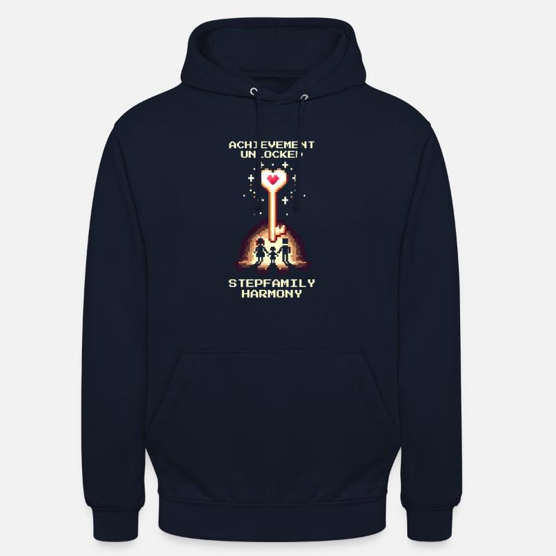 Harmonie Patchwork Débloquée | Patchwork - Sweat-shirt à capuche unisexe - marine