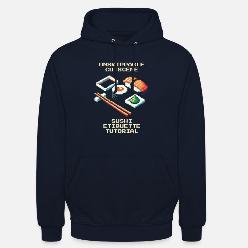 Unstoppable Cutscene | Sushi Etiquette Tutorial - Unisex Hoodie - navy