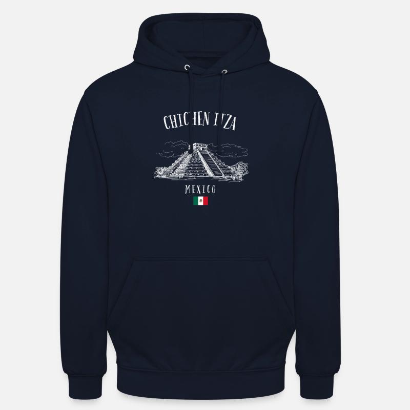 Chichen Itza Pyramide Mexiko - Unisex Hoodie - Navy