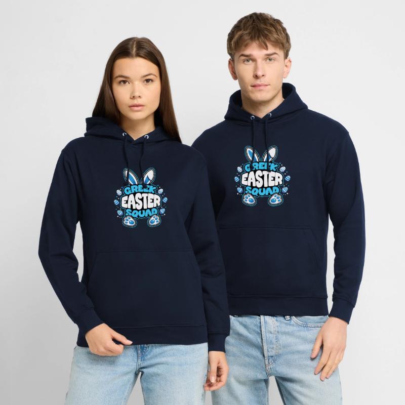 Greek Easter Squad Easter Bunny Easter Egg Unisex Hoodie