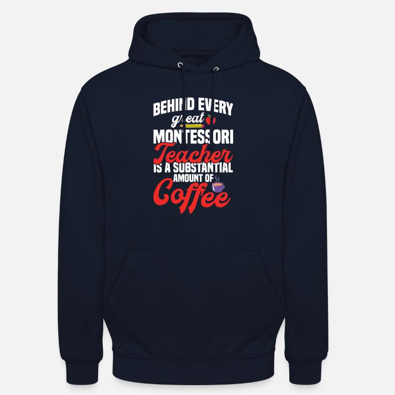 Montessori-Lehrer-Methode Schule - Unisex Hoodie - Navy