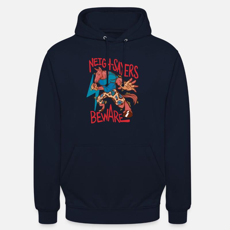 Reiter Reiterin Pferd Neigh-Sayers Beware - Unisex Hoodie - Navy