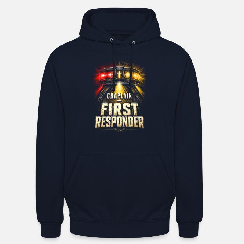Chapelain, Clerc, Pasté, Chapelain, Premier Intervenant - Sweat-shirt à capuche unisexe - marine