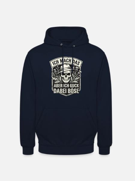 Totenkopf Böser Blick - Unisex Hoodie - Navy