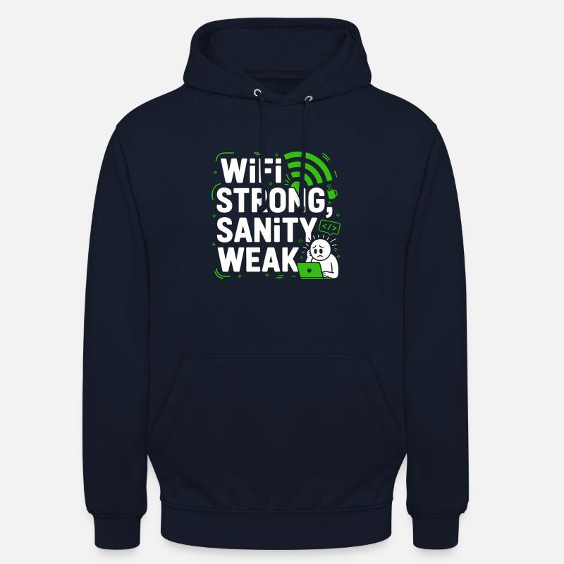 Remote Developer WiFi Strong Software Engineering - Unisex Hoodie - Navy