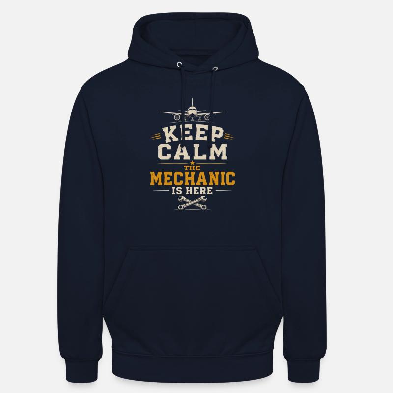 Flugzeugtechnik Luftfahrt Ingenieur Beruf - Unisex Hoodie - Navy