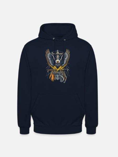 Leitungsmonteur Freileitungsmonteur - Unisex Hoodie - Navy